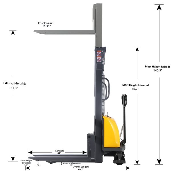 Apilador Semieléctrico CDD15BE