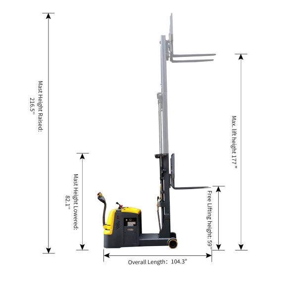 Apilador Eléctrico Contrapesado CPD15W - Imagen 2