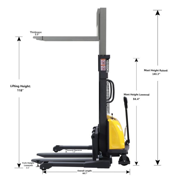 Apilador Semieléctrico CTD15BE - Imagen 6