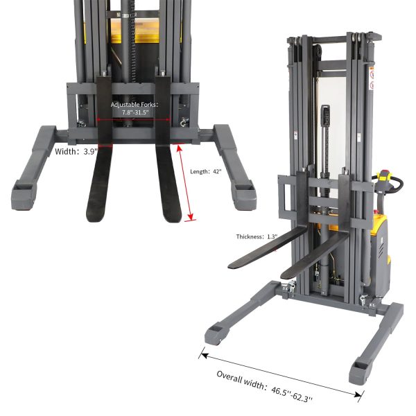 Apilador de Paletas con Operador a Pie CTDR15-III - Imagen 3